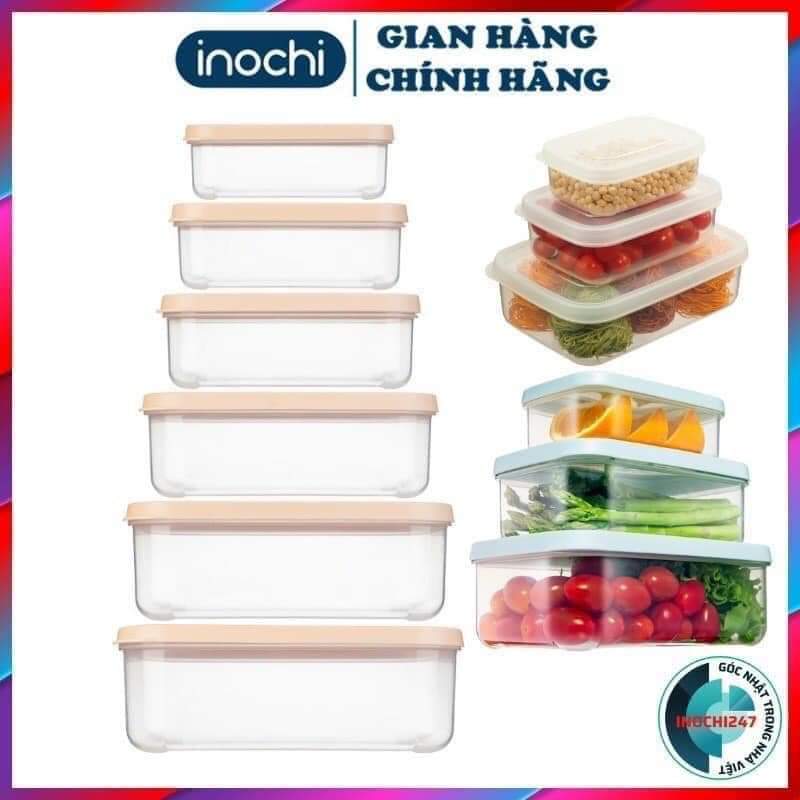Bộ 6 Hộp Đựng Thực Phẩm Chữ Nhật Inochi: 500-750-1000-1500-2000-2500ml ...