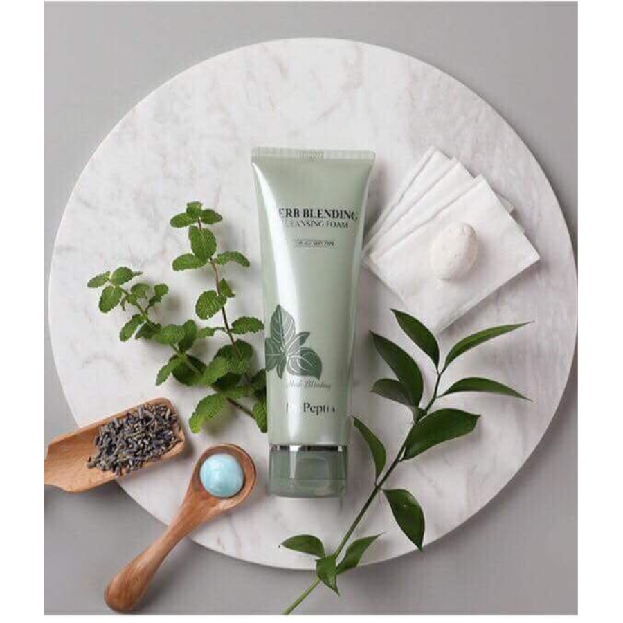Ảnh SỮA RỬA MẶT DR.PEPTI BẠC HÀ TRÀ XANH HERB BLENDING CLEANSING FOAM 110ML 3