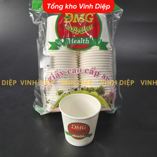 Bịch 50 Cốc Giấy, Ly Giấy Dùng 1 Lần 180ml Loại Cao Cấp Thân Thiện Với Môi Trường