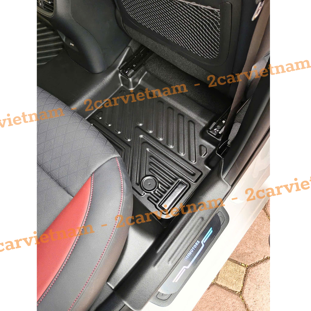 Thảm lót sàn NHỰA 5D xe KIA K3/ Cerato đời 2014- 2018, Mẫu TPE Tràn viền bậc cửa, Dễ vệ sinh- Mẫu BẬC DÀI