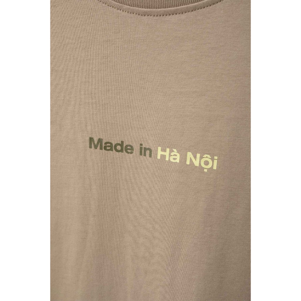 Ảnh Áo Thun BOO Unisex Dáng Oversized In Logo Made In Hanoi chất liệu thoáng mát 4