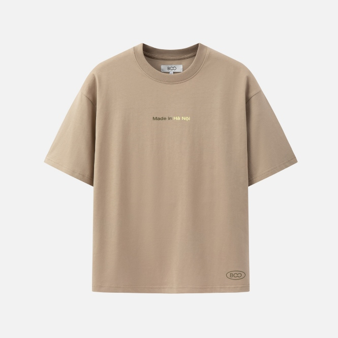 Ảnh Áo Thun BOO Unisex Dáng Oversized In Logo Made In Hanoi chất liệu thoáng mát 3