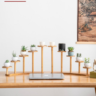 Kệ để bàn trang trí , kệ để chậu cây trang trí bàn làm việc, kệ gỗ decor 5 tầng xinh xắn