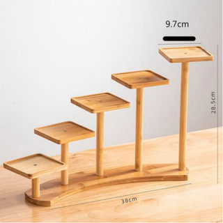 Kệ để bàn trang trí , kệ để chậu cây trang trí bàn làm việc, kệ gỗ decor 5 tầng xinh xắn
