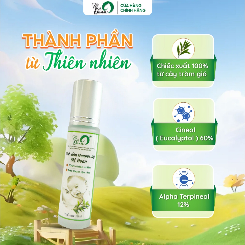 Ảnh - Tinh dầu khuynh diệp dạng bi lăn Đoan hỗ trợ giữ ấm, phòng cảm mạo, thiết kế nhỏ gọn tiện lợi dung tích 10ml 4
