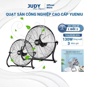 Quạt sàn công nghiệp cao cấp YUENIU cắm điện, công suất 130w 16inch, quạt chân quỳ, 4 tốc độ gió - Bảo hành 12 tháng