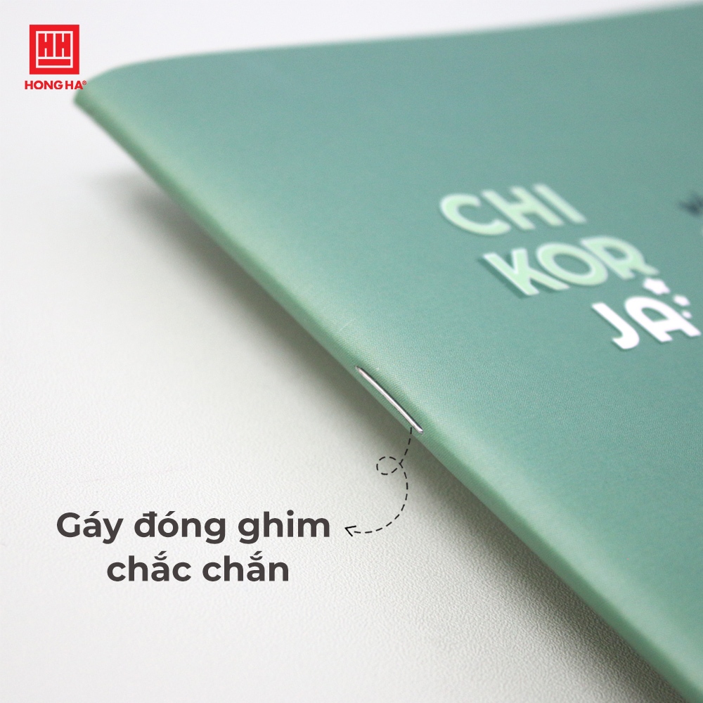 Ảnh Vở viết gáy ghim 120 trang Study Hồng Hà Chi-Kor-Ja (tiếng Trung - Hàn - Nhật) - 1467 4