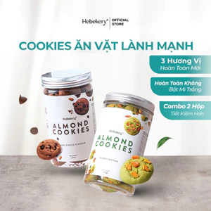 Cookies Hạnh Nhân Nguyên Cám 3 Vị - Dark Choco, Mango Matcha, Cranberry Cheese HEBEKERY by HEBE