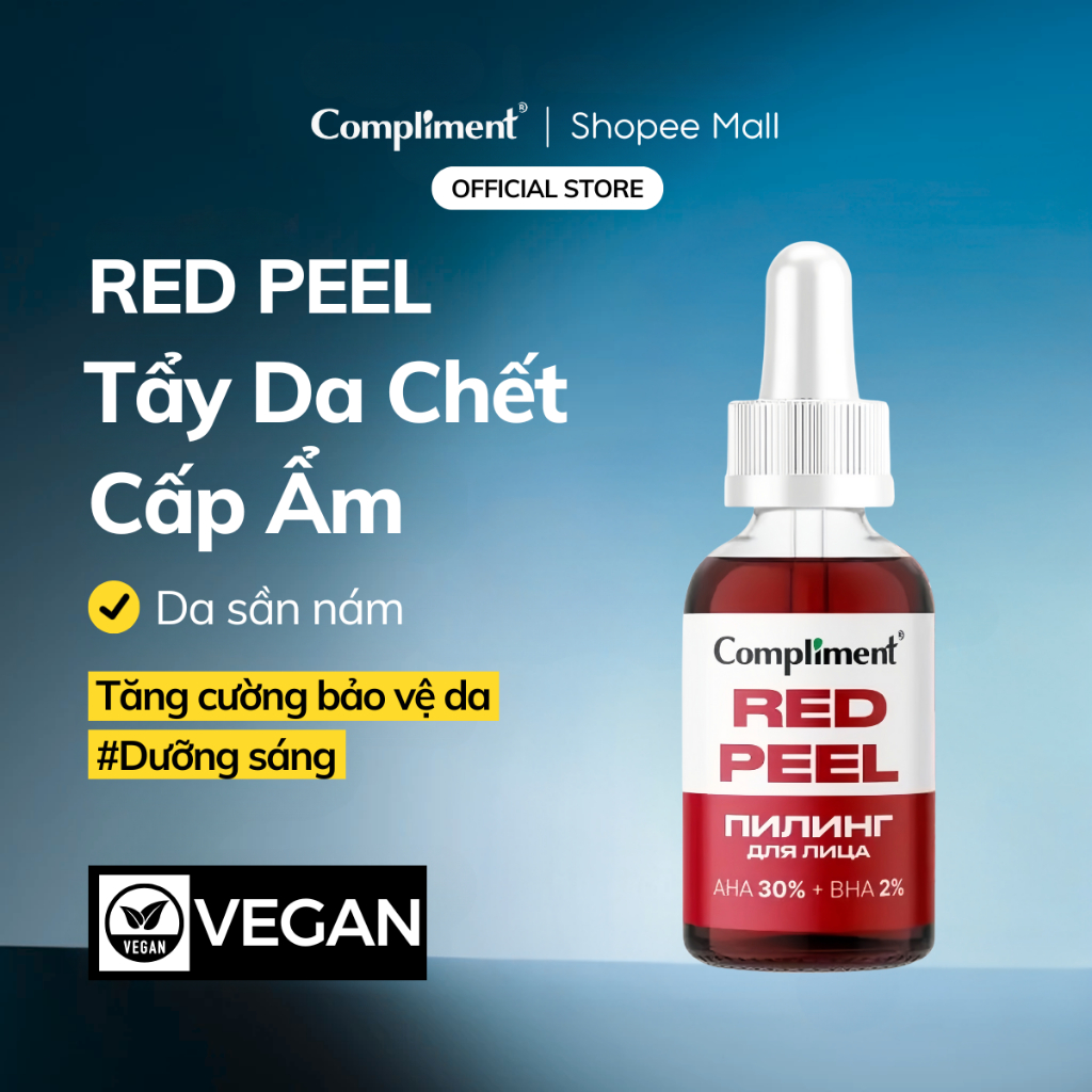 Ảnh Serum Compliment AHA 30% BHA 2%, Tẩy Tế Bào Chết Làm Sạch Sâu, Tái Tạo Da, Giảm Dầu Mụn 27ml 1