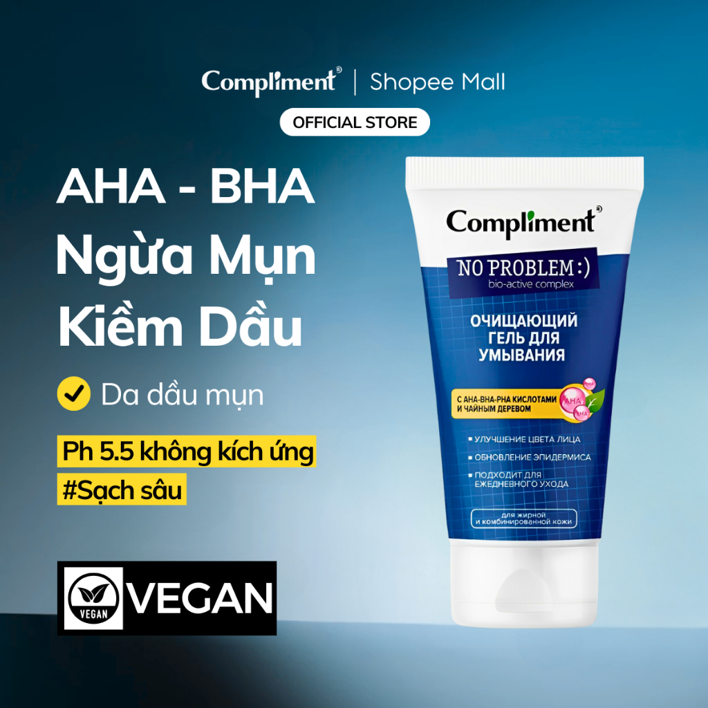 Ảnh Sữa Rửa Mặt Cho Da Dầu Mụn Compliment 1