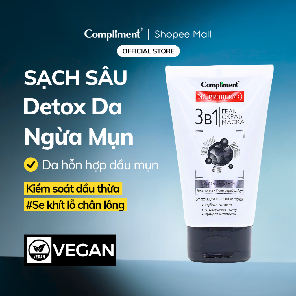 Ảnh Sữa Rửa Mặt Compliment 200ml Giúp Da Sạch Thoáng, Cấp Ẩm Và Ngừa Mụn 1