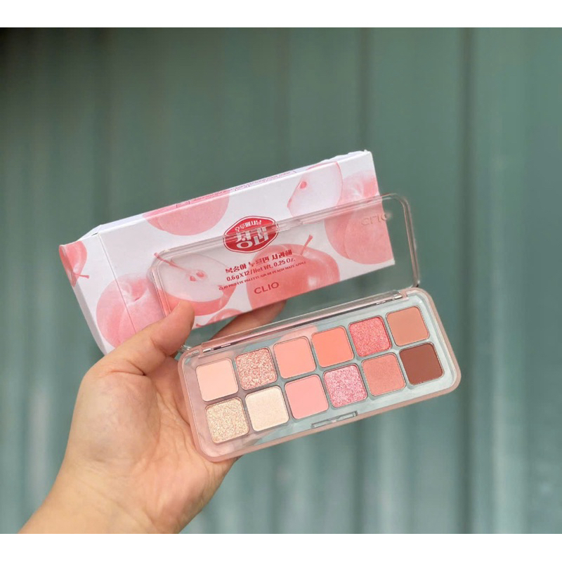 Tổng hợp Bảng mắt Clio 12 ô Air Pro Eye Palette số 02, 04, 09, 10, 11, 12, 101. Tông hồng tím nhẹ nhàng, quyến rũ.
