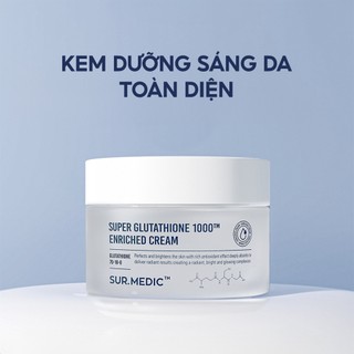 Kem dưỡng trắng da Sur.Medic Super Glutathione 100TM Enriched Cream (50ml)