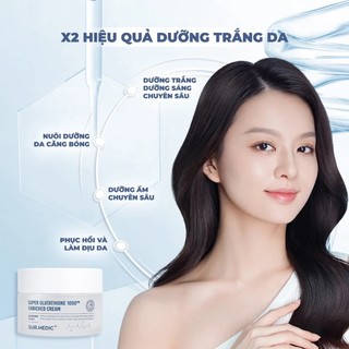 Kem dưỡng trắng da Sur.Medic Super Glutathione 100TM Enriched Cream (50ml)