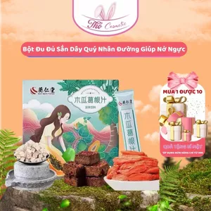 Bột Sắn Dây Đu Đủ Giúp Vòng 1 Đàn Hồi và Săn Chắc, Bột Đu Đủ Sắn Dây Quý Nhân Đường Giúp Nở Ngục - Thỏ Cosmetic