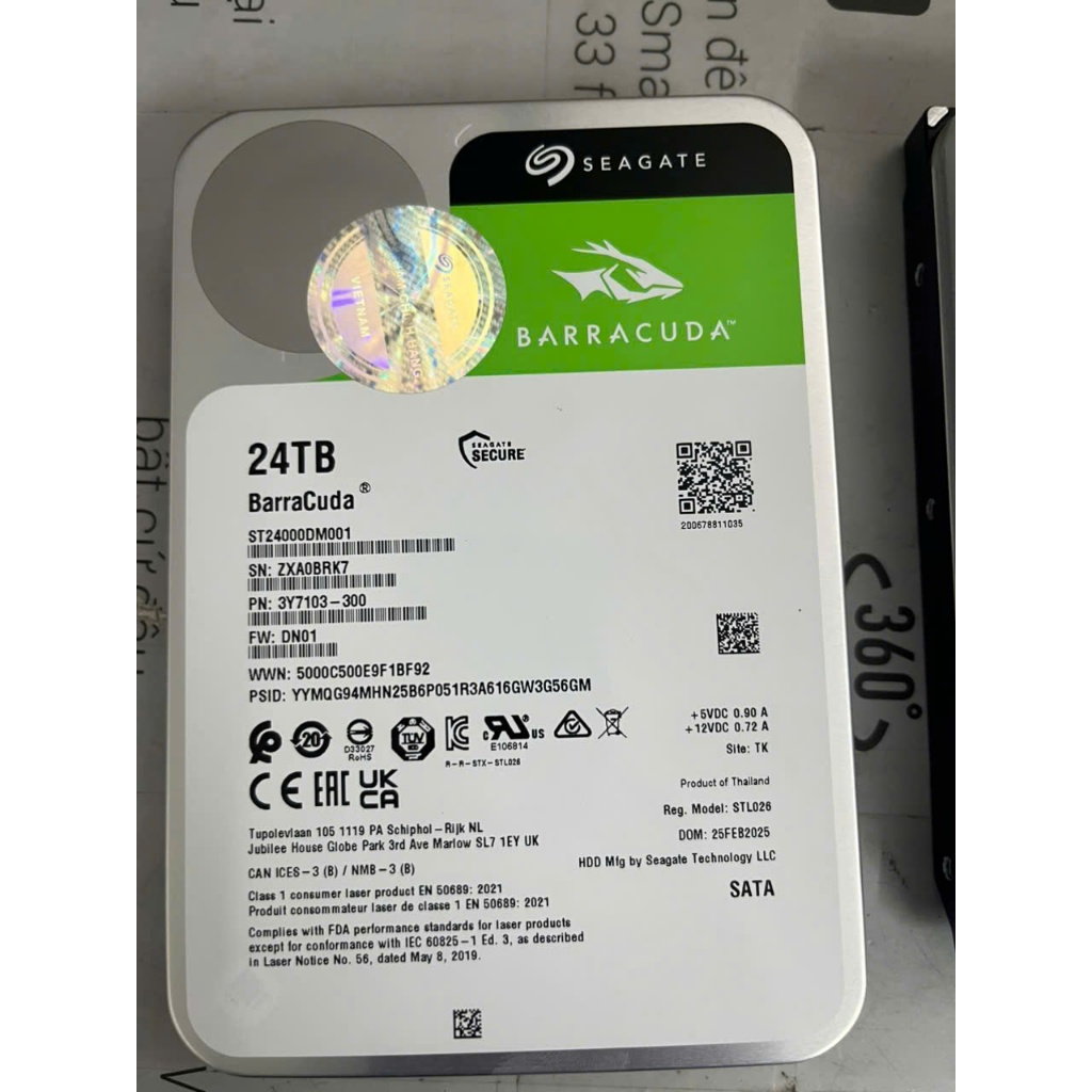 [HDD NEW 100%, GIÁ RẺ NHẤT]HDD ổ cứng máy tính,nas Seagate Barracuda 24TB | BigBuy360 - bigbuy360.vn