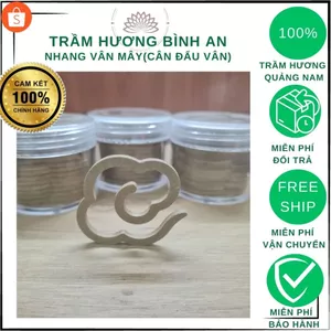 Hộp Trầm Vân Mây Cân Đẩu Vân Cao Cấp, Nhang Sạch 100% Thiên Nhiên, Trầm hương Bình An.