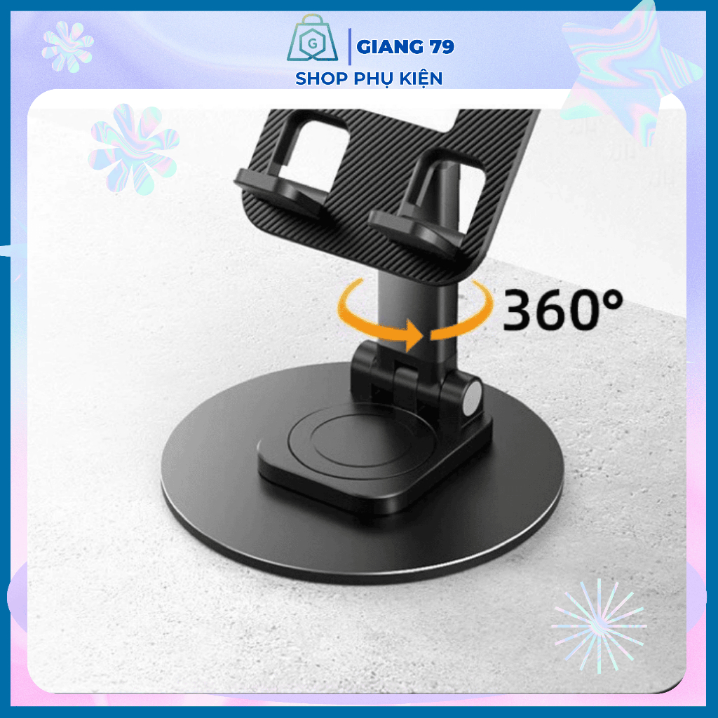 Giá Đỡ Điện Thoại K39C, Xoay 360 độ, Đế Kim Loại, Dùng Cho Các Loại Điện Thoại, Tiện Dụng
