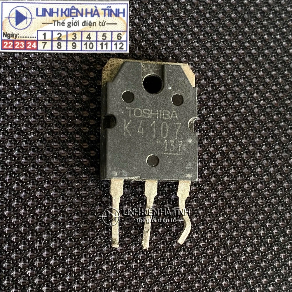 túi 2 con MOSFET 2SK4107 K4107 15A 500V THÁO MÁY CHÍNH HÃNG