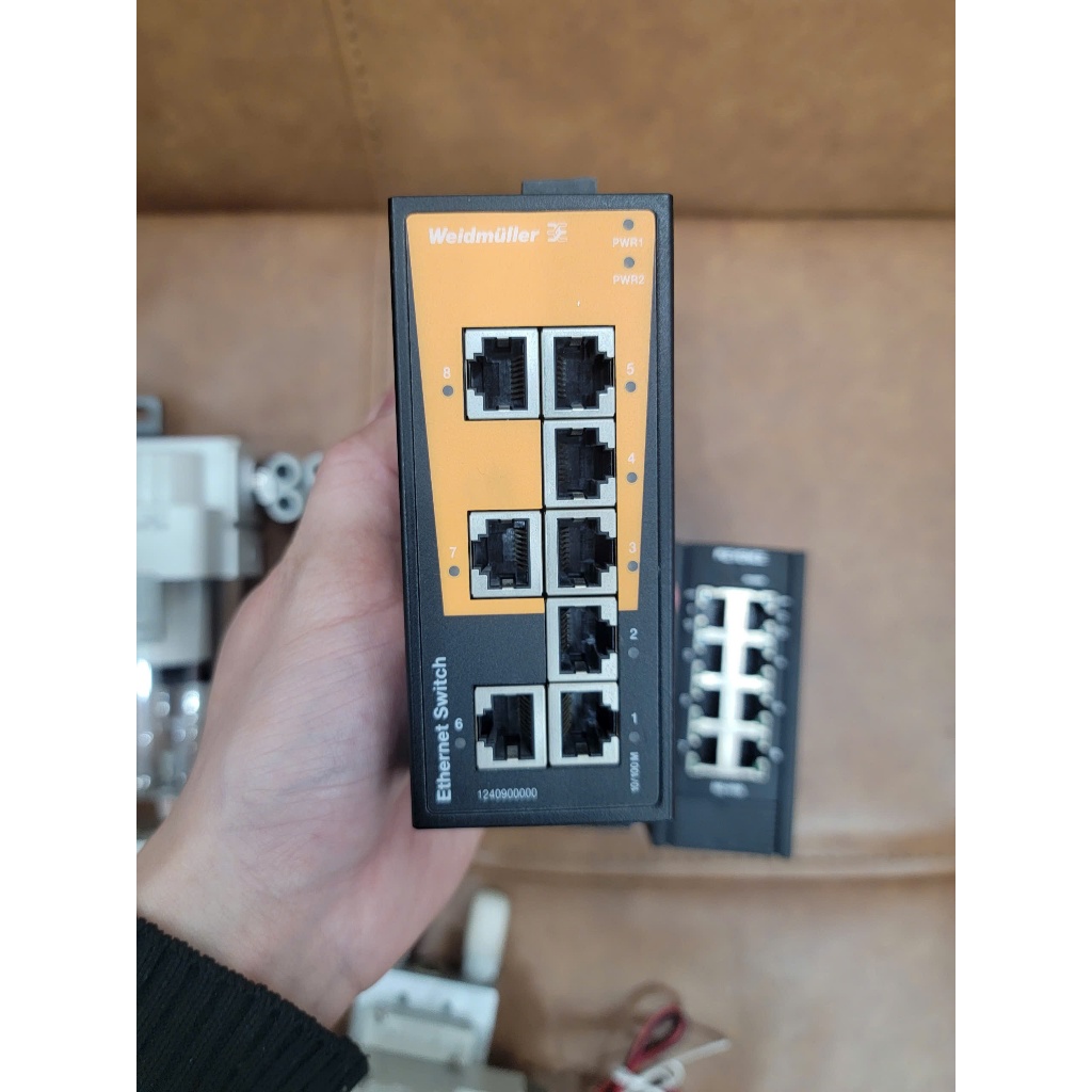 Hub chia mạng Weidmuller IE-SW-BL05-5TX/ BL08-8TX - Lan Switch chia 5 ...