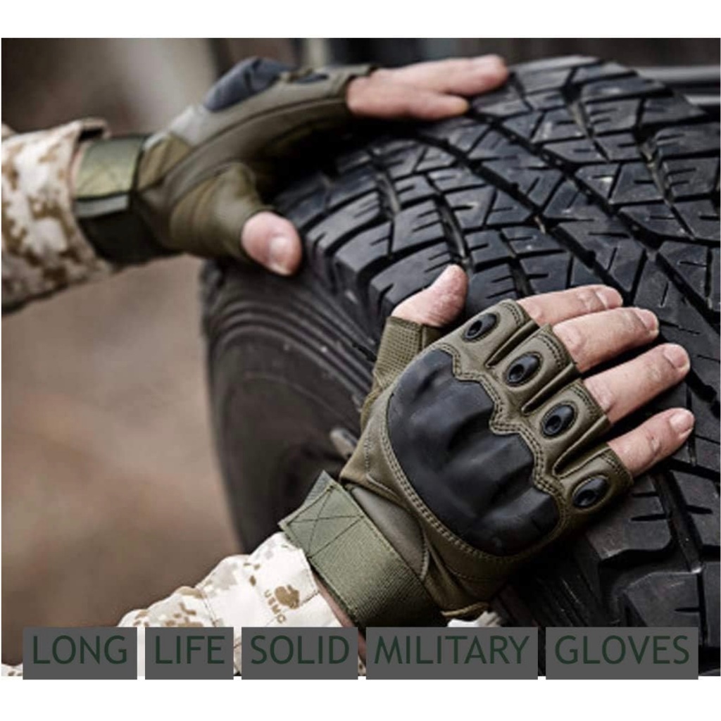 Găng Tay Chiến Thuật Nửa Ngón_Tactical Half Finger Gloves