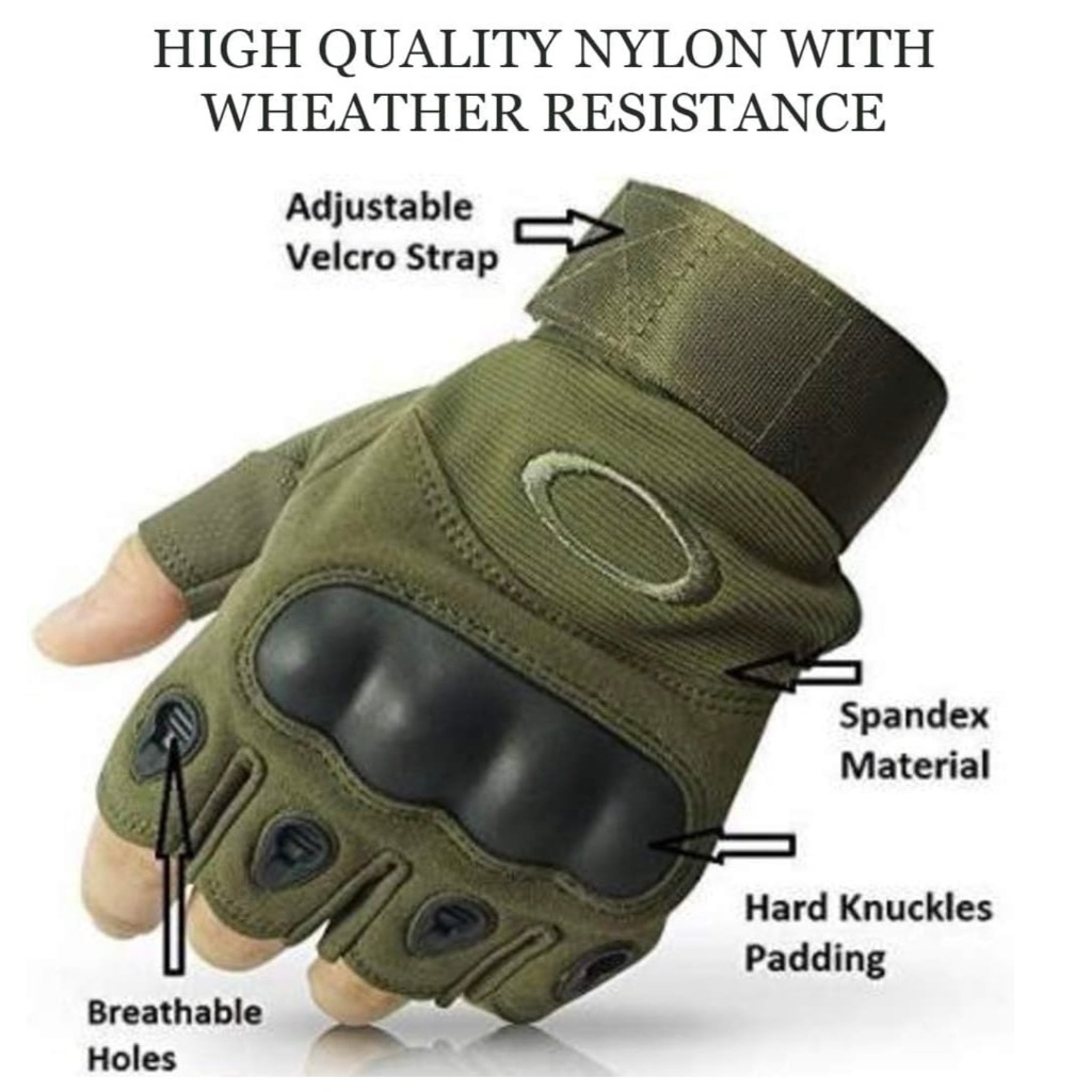 Găng Tay Chiến Thuật Nửa Ngón_Tactical Half Finger Gloves