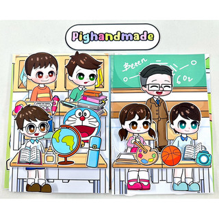 Đồ chơi bóc dán DORAEMON Gacha | Cuộc sống hàng ngày Nobita, Shizuka, Jaian, Suneo | Búp bê giấy