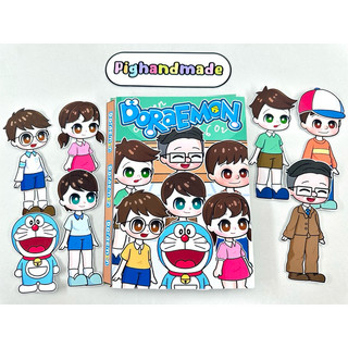 Đồ chơi bóc dán DORAEMON Gacha | Cuộc sống hàng ngày Nobita, Shizuka, Jaian, Suneo | Búp bê giấy