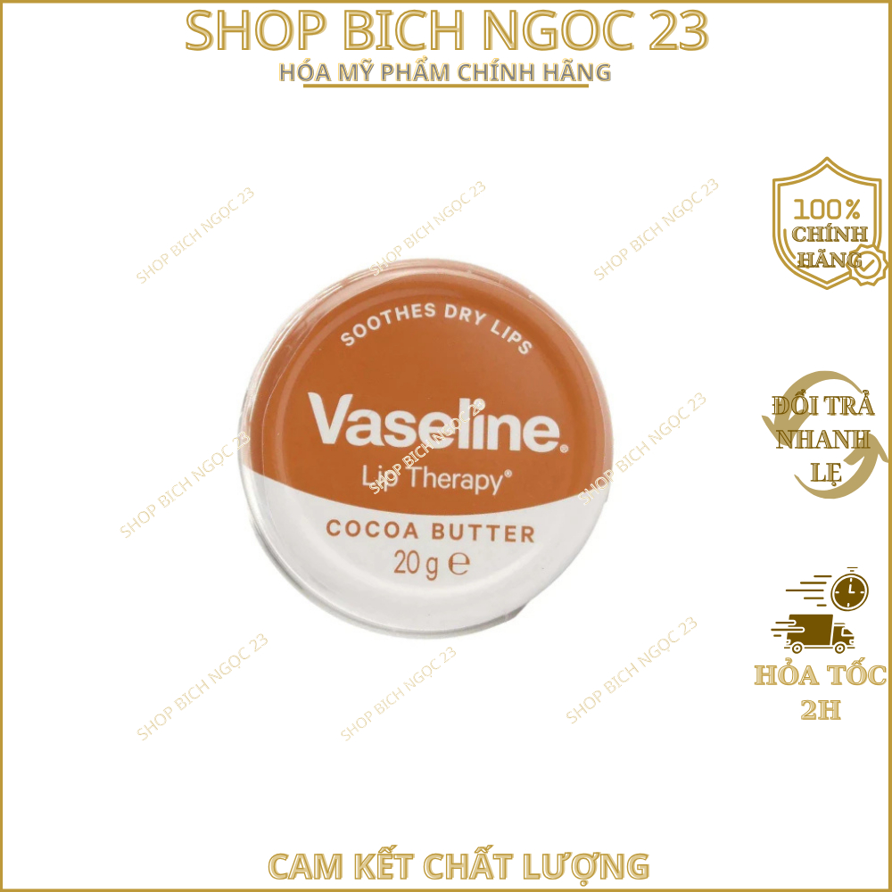 Son Dưỡng Môi Vaseline Lip Therapy Lips Sáp Dưỡng Ẩm Hồng Môi Hộp Thiếc 20g