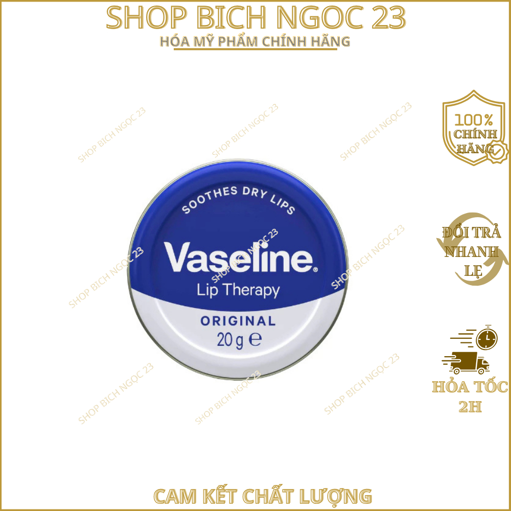 Son Dưỡng Môi Vaseline Lip Therapy Lips Sáp Dưỡng Ẩm Hồng Môi Hộp Thiếc 20g