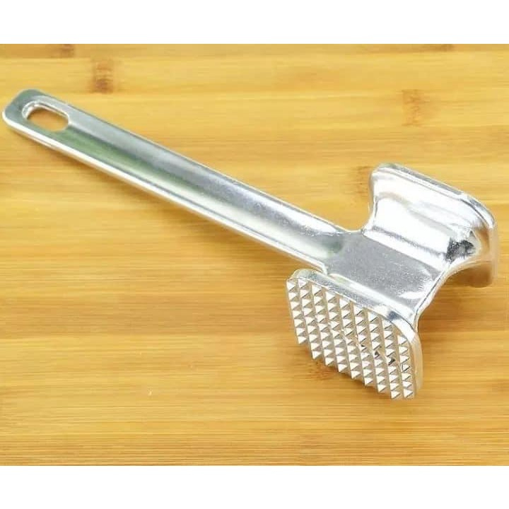 Búa Gang Đâm Dần Thịt, Đập Đá Màu Bạc, Dụng Cụ Xăm Dằm Làm Mềm Thịt Bò, Thịt Lợn 19 cm 100gr