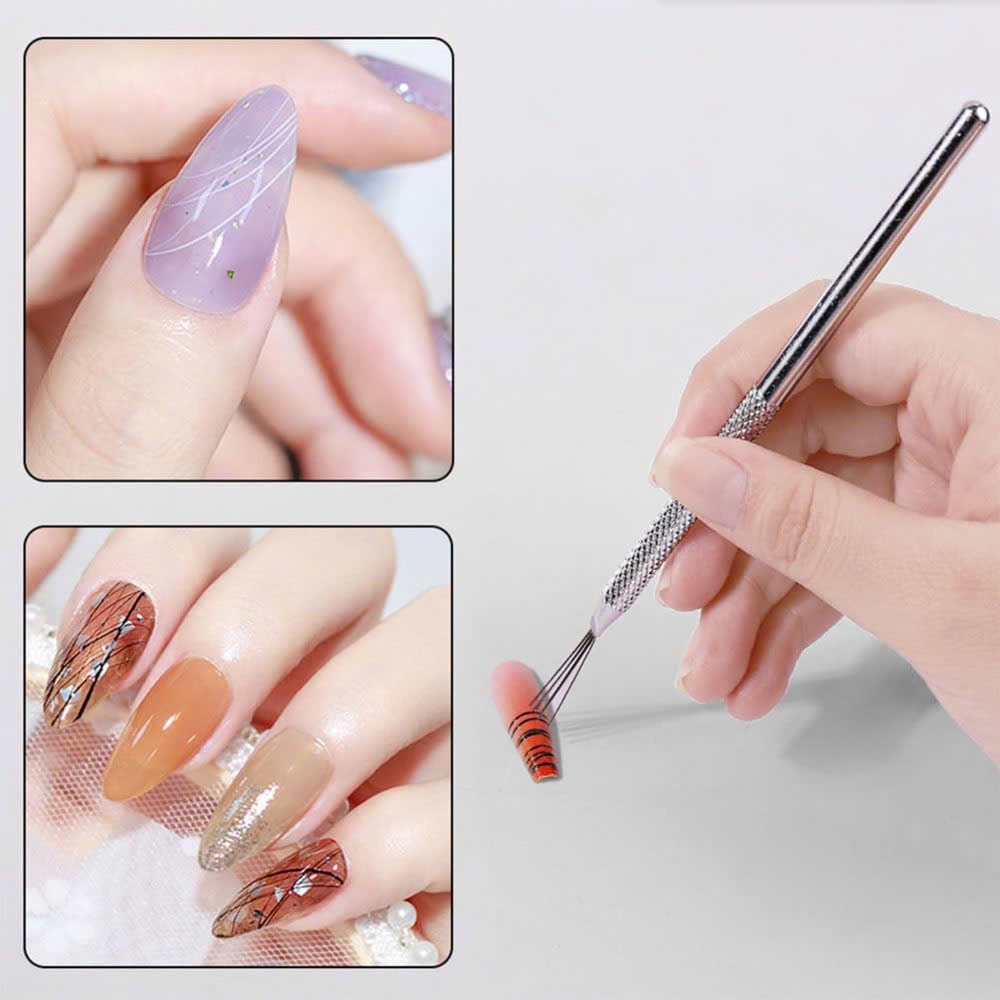 [SẢN PHẨM MỚI] Bút vẽ 7 đầu kim đa chức năng làm nail vẽ lưới - nhện - nét mảnh - chấm bi (lẻ 1 cây)
