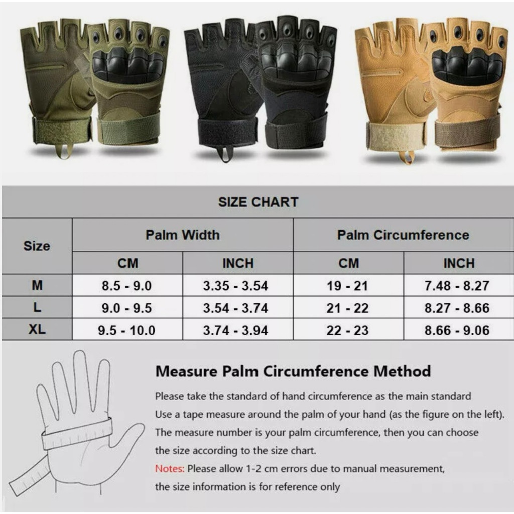 Găng Tay Chiến Thuật Nửa Ngón Siêu Bền_Tactical Gloves for Men