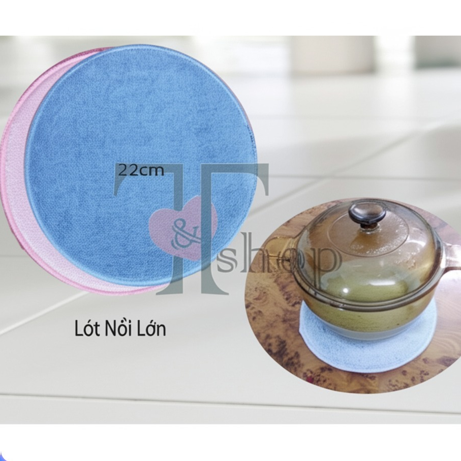 Lót Nồi Vải Mịn Homeinno (Kích Thước 18.5cm / 22 cm)