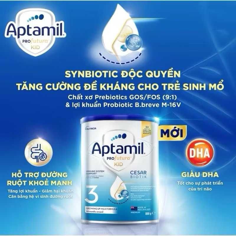{Hot} Sữa Aptamil NewZealand đủ số 1-2-3 hộp 800g
