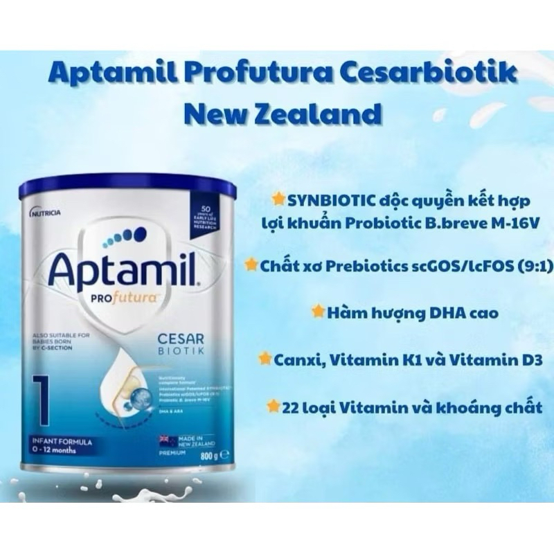{Hot} Sữa Aptamil NewZealand đủ số 1-2-3 hộp 800g