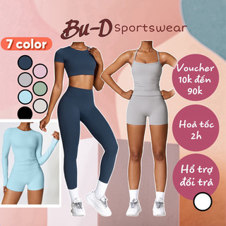 Set Đồ Tập Gym Yoga Nữ Tôn Dáng - Vải Poly Cao Cấp Co Giãn 4 Chiều, Thoáng Khí (Mã 519)