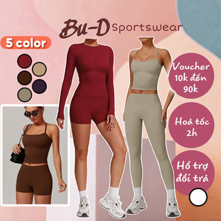Đồ Tập Thể Thao Nữ Gym, Yoga Thoáng Khí Chất Poly Cao Cấp Thiết Kế Áo Dây, Quần Ngắn, Quần Dài (mã 519)