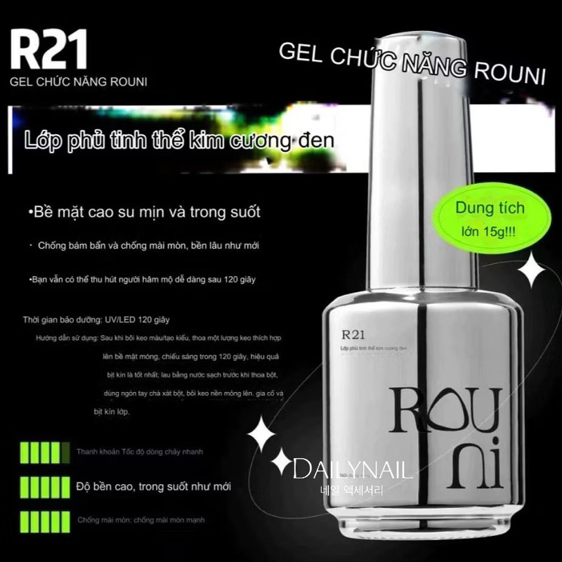 Top bóng cường lực R21 chính hãng (cọ trắng)