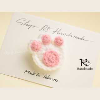 Kẹp tóc hình chó con Samoyed 5.5cm và cặp tóc mái chân cún 3.5cm cho nữ và bé gái|Shop Rô Handmade