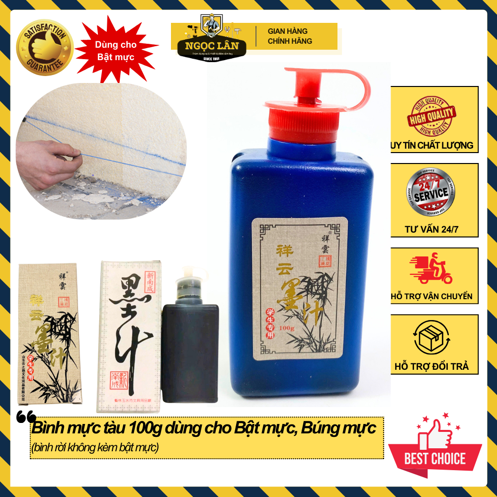 Bình mực tàu rời dành cho bộ bật mực, búng mực xây dựng 100g