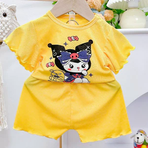 ĐỒ BỘ BÉ GÁI THUN TĂM 6-16kg, Vải Mềm Mỏng Nhẹ, Thoáng Khí, Co Giãn Tốt, Bền Màu - MS87