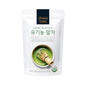 Bột trà xanh hữu cơ cao cấp đảo Jeju loại 1 Hàn Quốc 100g