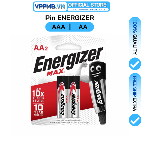 Pin ENERGIZER AA - AAA, Pin Đũa - Pin Tiểu (1 Đôi) | Shopee Việt Nam