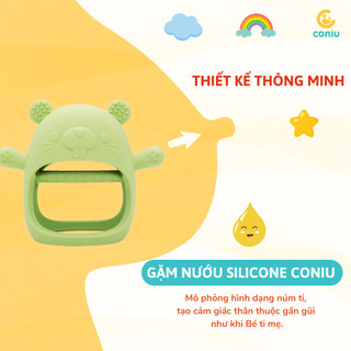 Gặm Nướu Silicone Coniu Cao Cấp Cho Bé Siêu Mềm Giúp Giảm Ngứa Nướu (Có hộp bảo quản)