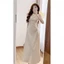 Váy Laly dress dáng dài cổ thuyền phong cách Hàn Quốc, đầm Maxi Cổ Thuyền tiểu thư siêu xinh