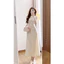 Váy Laly dress dáng dài cổ thuyền phong cách Hàn Quốc, đầm Maxi Cổ Thuyền tiểu thư siêu xinh