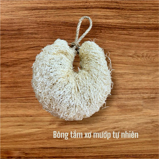 Bông Tắm Xơ Mướp Nguyên Bản KB Ecolife Không Tẩy Trắng,Tạo Bọt Mịn Massage Tẩy Tế Bào Chết