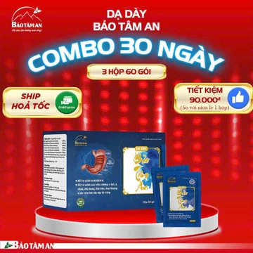 Dạ dày Bảo Tâm An hỗ trợ điều trị viêm loét dạ dày, trào ngược thực quản