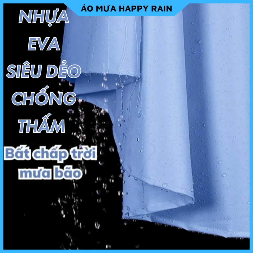 Áo Mưa Cánh Dơi Nửa Trước Trong Suốt, Thiết Kế Mẹ Và Bé Cỡ Lớn - Tân Hưng Phong
